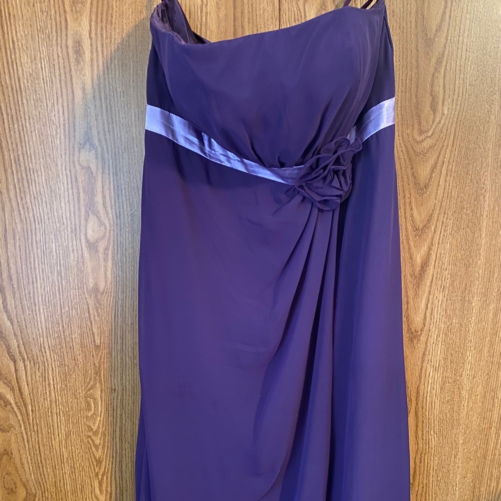 Women’s Purple Strapless Formal/Prom Dress